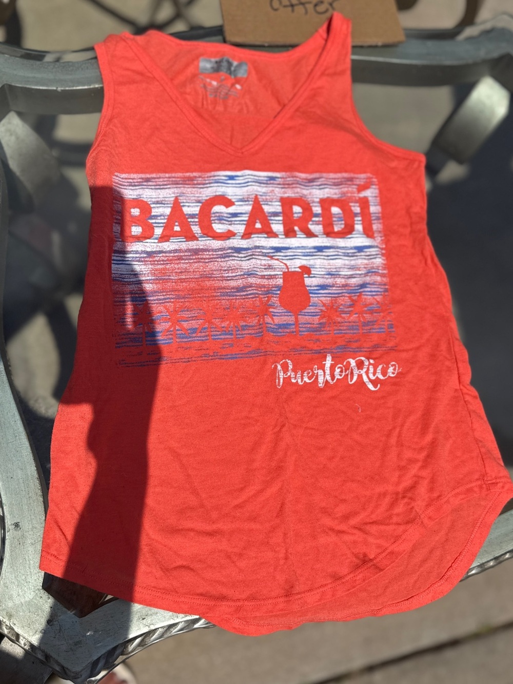 Bacardi Puerto Rico Orange Tank Top